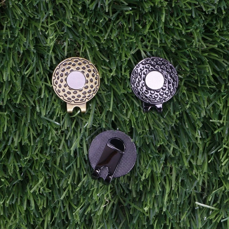 Golf Hat Clips Golf-Ball Marker Holder Zinc Alloy Magnetic for Golf Gloves Hats Bags Hat Visors Belt