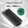 Sipolar A-423 10 Ports Industrial USB3.0 5Gbps Super Speed Data Syncs Charger Hub 2.1A Fast Charging for iPhone iPad Tablets 2