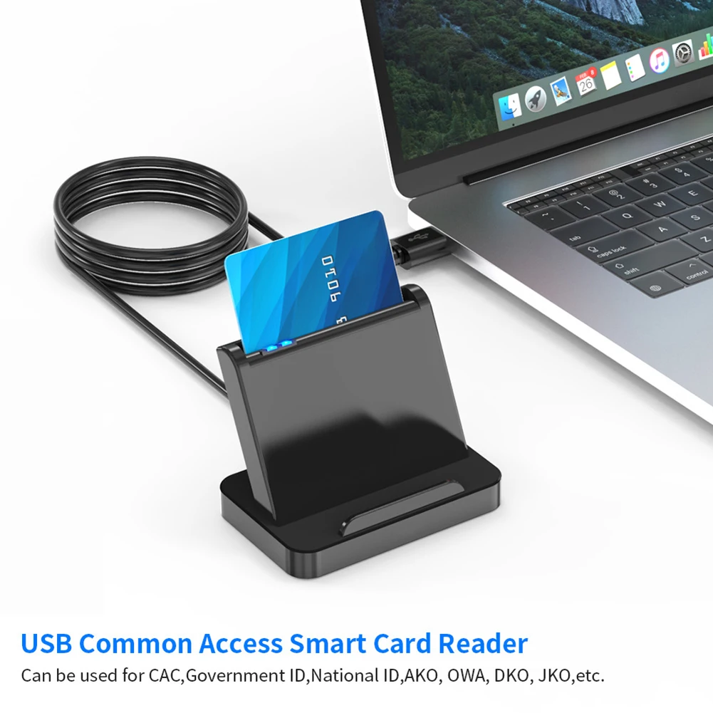 SCR816 USB 스마트 카드 리더기 ID IC CAC SIM 카드 리더기 (Windows, Max OS, Linux용)