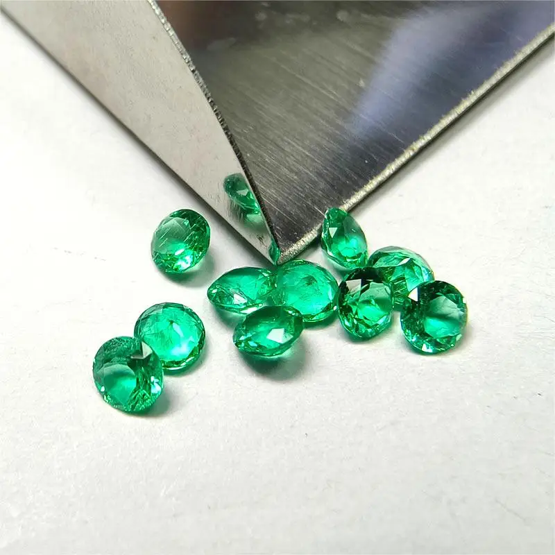 Lab Grown Emerald Gemstone for Jewelry Selectable Certificate