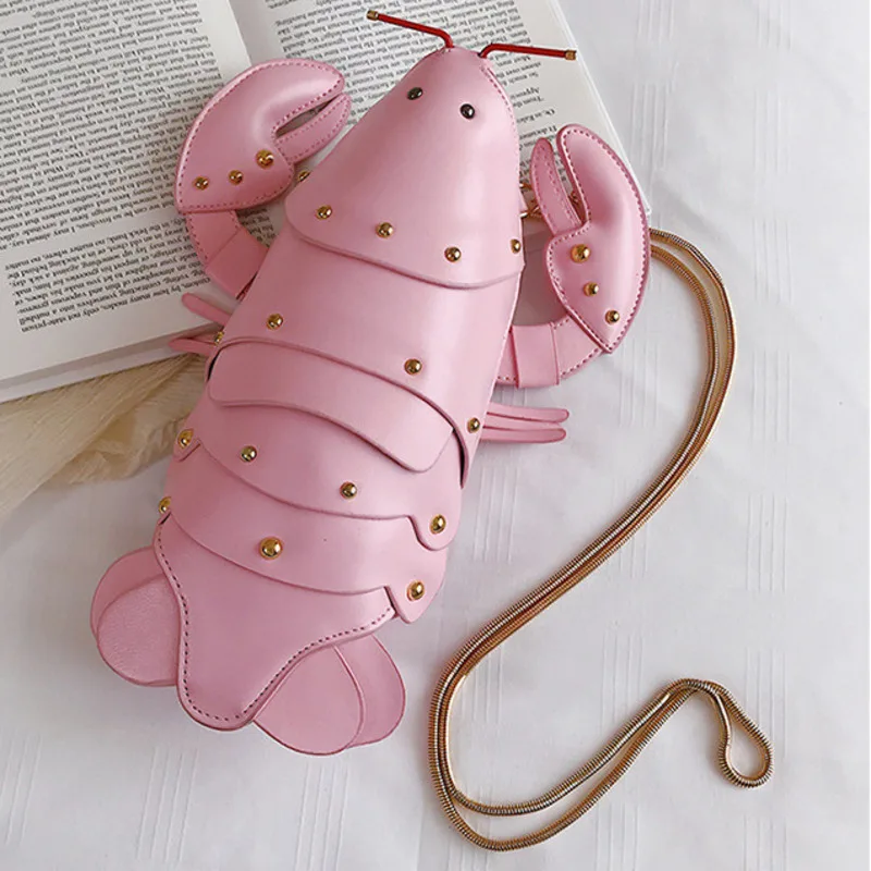 Cute Shoulder Crayfish Chain Bag Crossbody Personalized Trendy Casual Handbag For Woman High-Quality Messenger Versatile Luxury