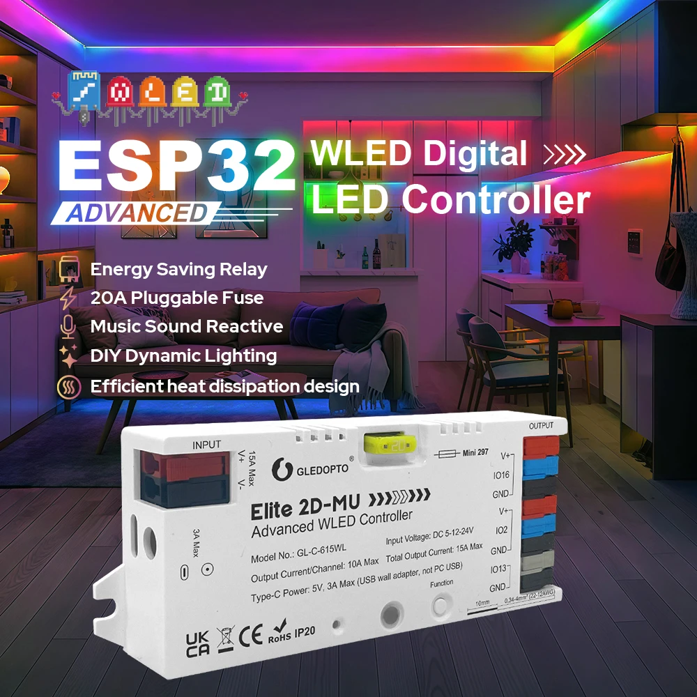 Fichier 3D gratuit ESP32 WLED Sound Reactive Box·Design à télécharger