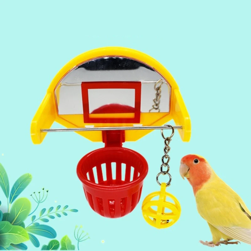Parrot Toy 367A Funny Parrot Birds Mini Basketball Hoop Props Parakeet Ball Chew Toy Pet Supplies