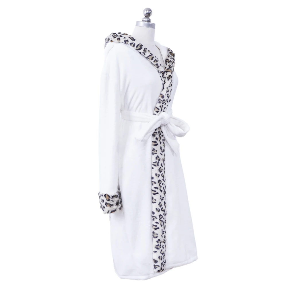Coral Fleece Long Robe Kimono Gown Winter Warm Flannel Nightdress Bathrobe Casual Sleepwear Intimate Lingerie Thicken Homewear
