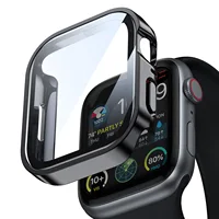 Coque + verre pour Apple Watch 11 10 9 8 7 6 SE, protection d'écran étanche, pare-chocs, série iWatch, 46mm 42mm 45mm 41mm 44mm 40mm 1