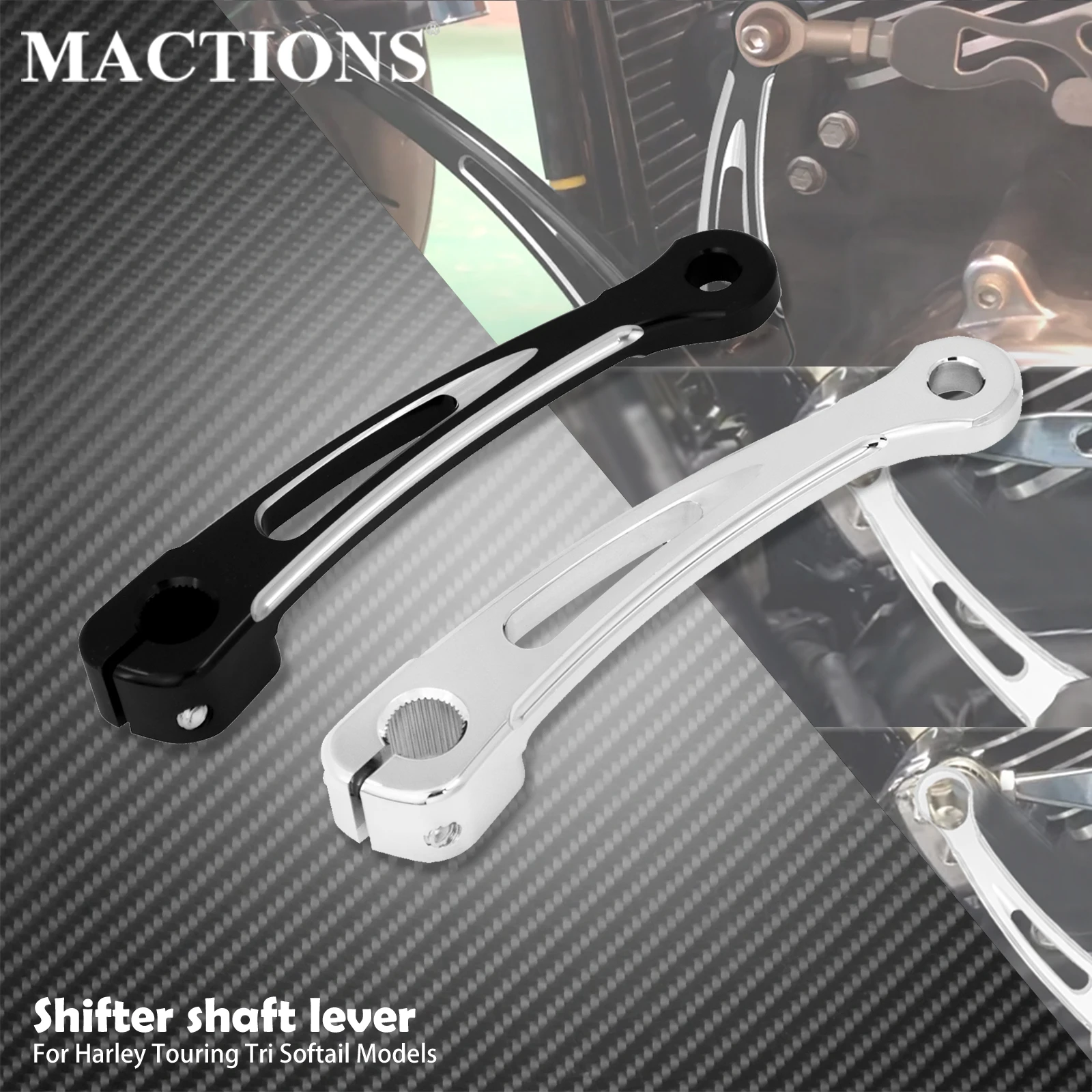 

Motorcycle CNC Inner Shift Shifter Arm Rod Lever Bracket For Harley Touring Road Electra Glide 1986-2022 Softail Breakout Fatboy