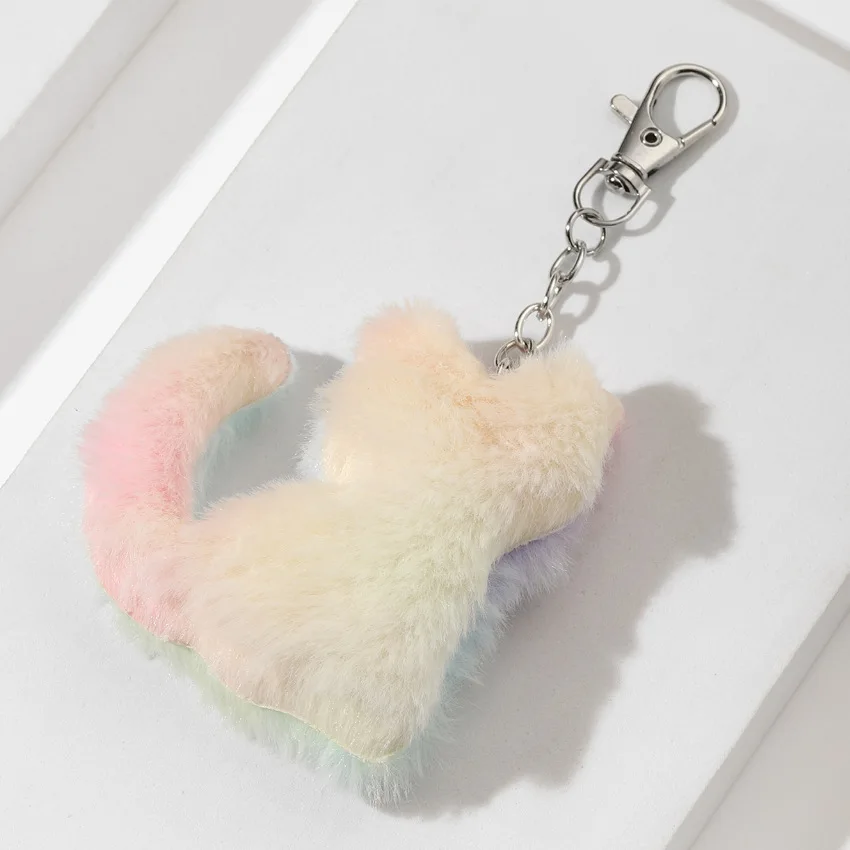Plush Pompoms Keychain Rainbow Love Heart Butterfly Cat Star Fur Ball Bag Pendant Girl Backpack Charm Car Hanging Accessories 17 S914e149fd68c4fc2aa2800e33039968cO Plush Pompoms Keychain Rainbow Love Heart Butterfly Cat Star Fur Ball Bag Pendant Girl Backpack Charm Car Hanging Accessories