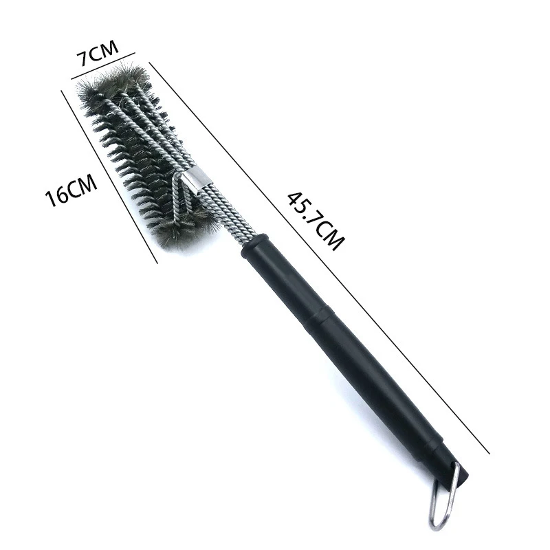 Grill Brush and Scraper Best BBQ Cleaner Perfect Tools for All Grill Types Barbecue Accessories Stainless Steel Cleaning Brush