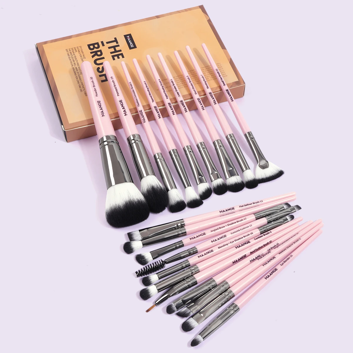 MAQuillAGE セット MAANGE 20pcs Professional Makeup Brushes Set for Foundation