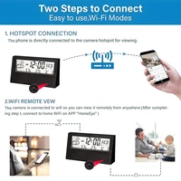 HD 4K Mini WiFi Clock Camera, Supports Mobile Detection, Remote Viewing, Circular Storage, Home Nanny Style WiFi Camera 5