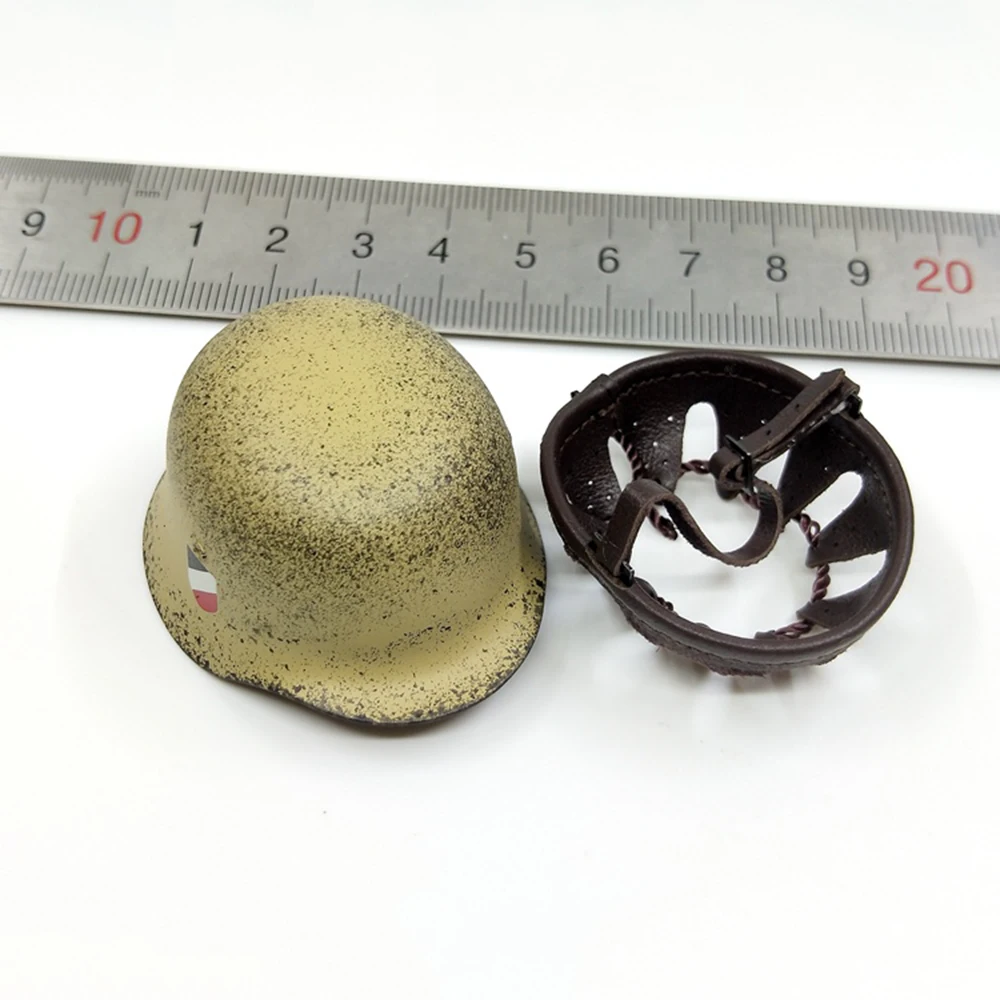 

1/6 DID D80158 WWII North African Machine Gunner Beas Battle Head Helmet Caps With Medal Fit 12" Action Figure Collectable