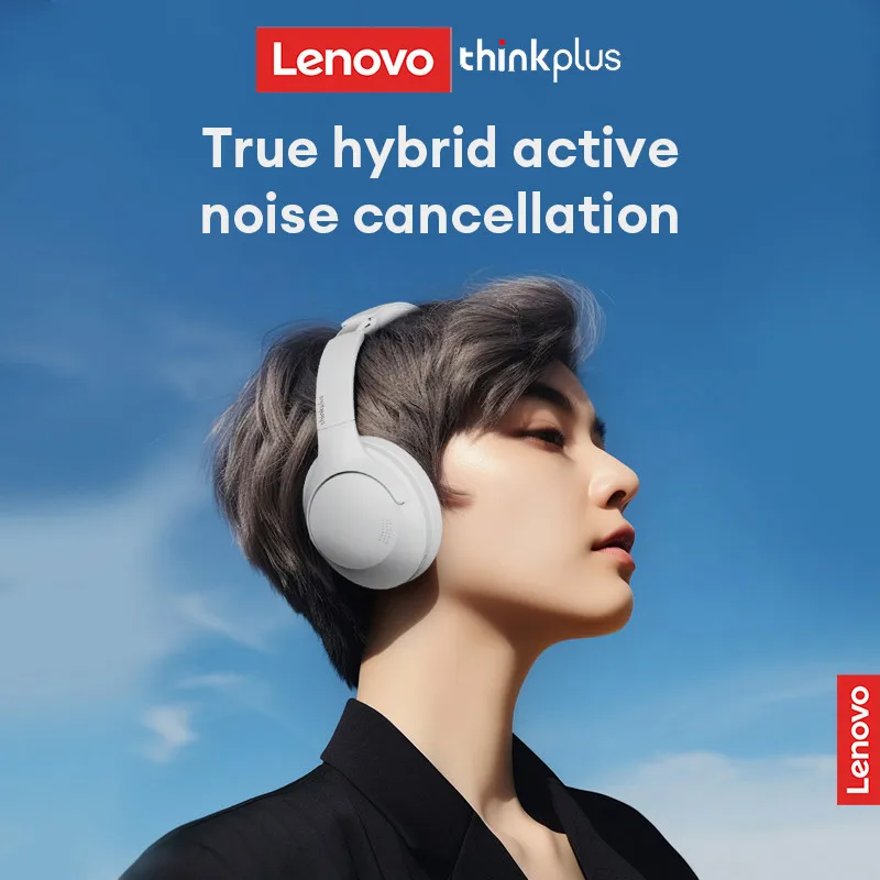 Lenovo Th46 무선 블루투스 5.4 헤드폰, 인체 공학적 디자인, 액티브 소음 감소 헤드셋, 360 ° 서라운드 사운드 이어버드 선택