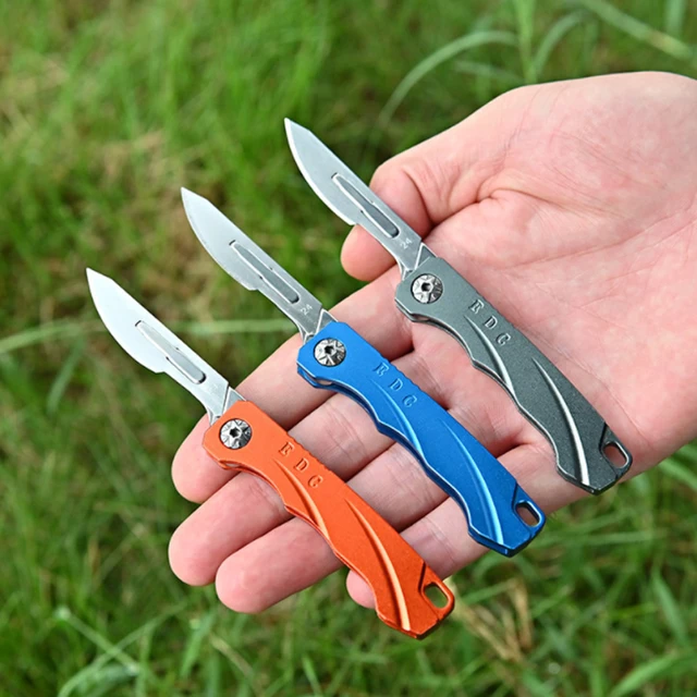 Aluminium legierung Klapp Schlüssel Messer EDC Tragbare Skalpell Mini  Tasche Messer Notfall Medizinische Klappmesser selbstverteidigung Surviva -  AliExpress