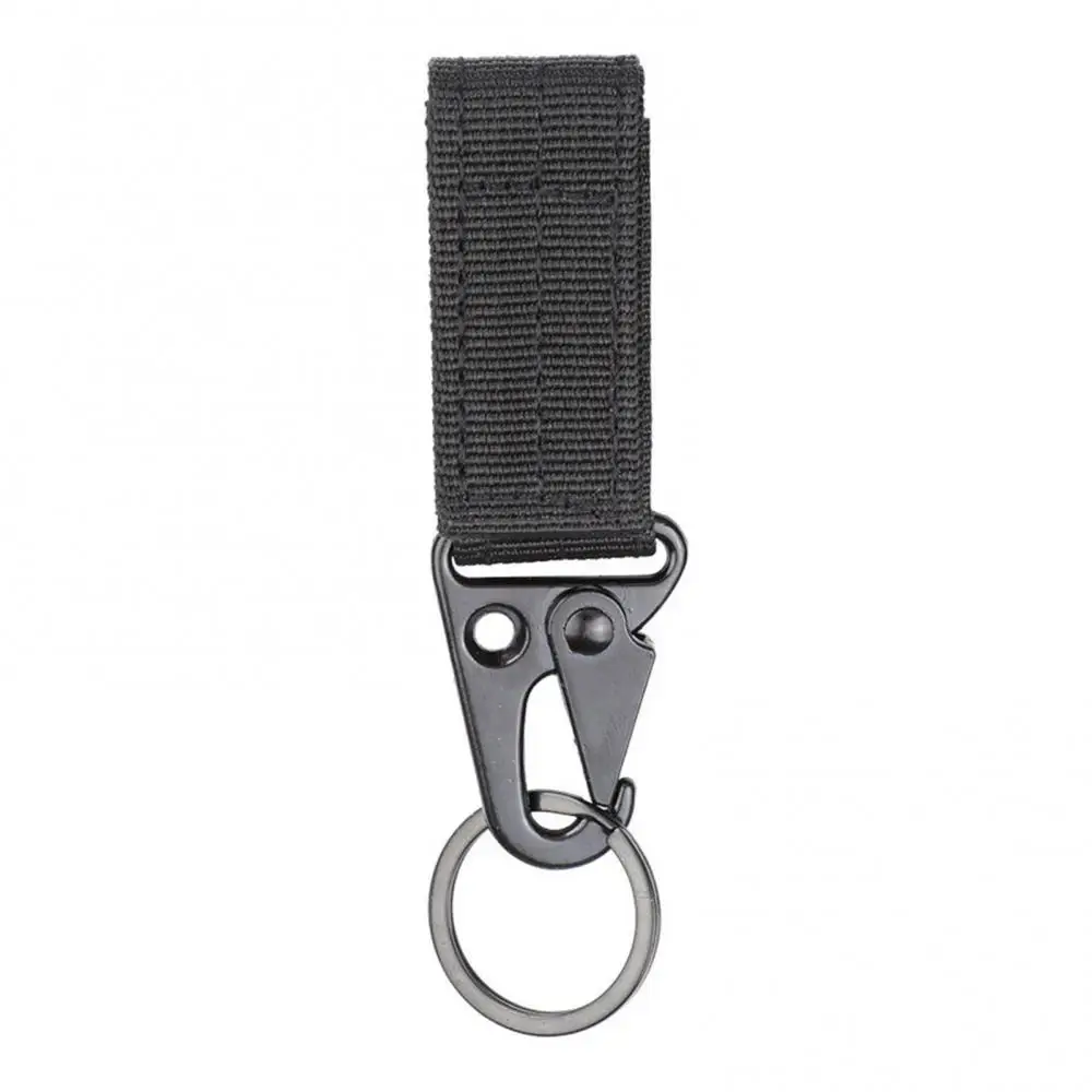 

Keychain Metal Outdoor Hanging Nylon Webbing Belt Hook Buckle Olecranon Clasp Tactical Carabiner Backpack Accessory