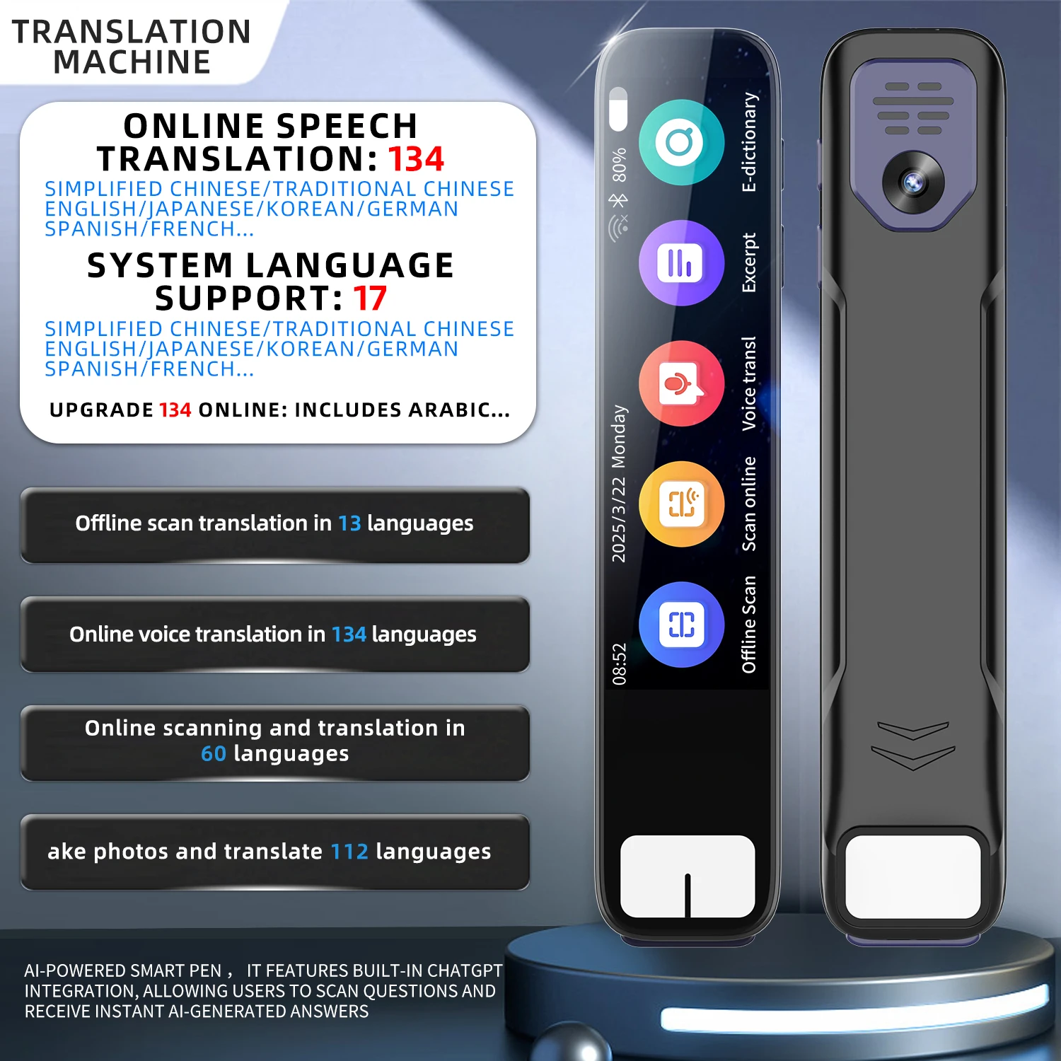 未使用　Intelligent Technology 翻訳機ChatGPT 未使用 Intelligent Technology 翻訳機ChatGPT