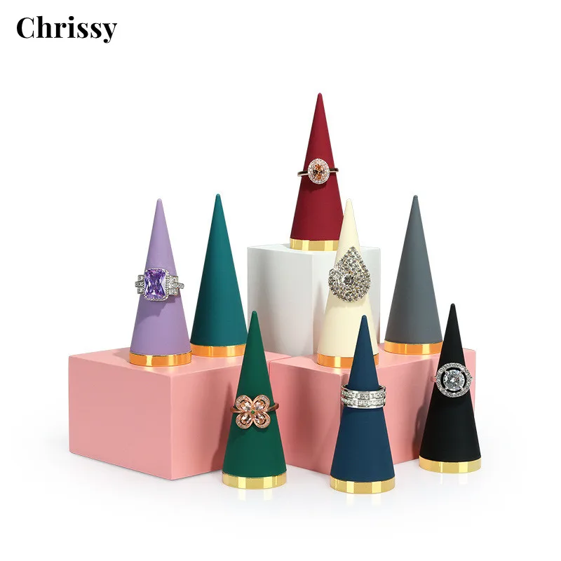 Metal Ring Holder Display Stand Rings Photography Props Ring Jewelry Display Rack Decoration Clip Stand 5pcs microfiber jewelry small gift bags envelope rings packaging organizer pouches wedding candy favor bulk christmas decoration