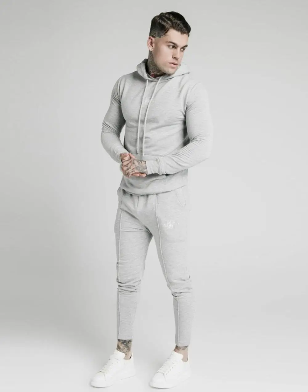 SikSilk Smart Overhead Hoodie Gray 