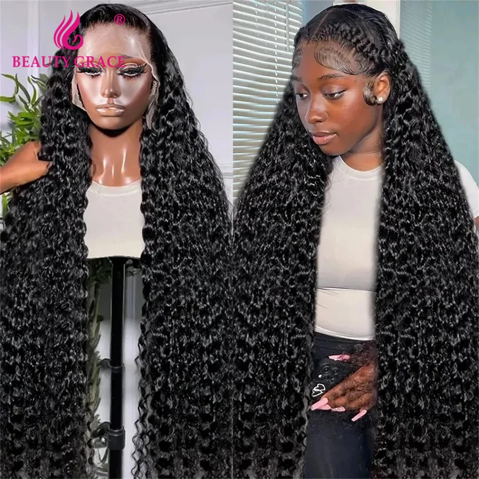 

Beauty Grace Loose Deep Wave Wig HD Lace Front Wigs 13x4 Lace Frontal Wig 4x4 Lace Closure Glueless Human Hair Wigs