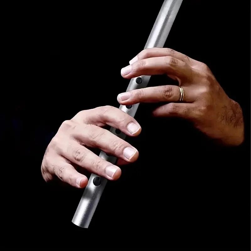 Miwayer Authentische irische Pfeife, Flöte, C/D-Taste, Blech, Penny-Pfeife mit 6 Löchern, perfektes traditionelles irisches Musik-Musikinstrument – Detail 15