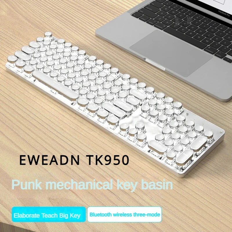 メカニカルキーボードEWEADN-TK950ワイヤレス,Bluetooth,3モード,rgb 
