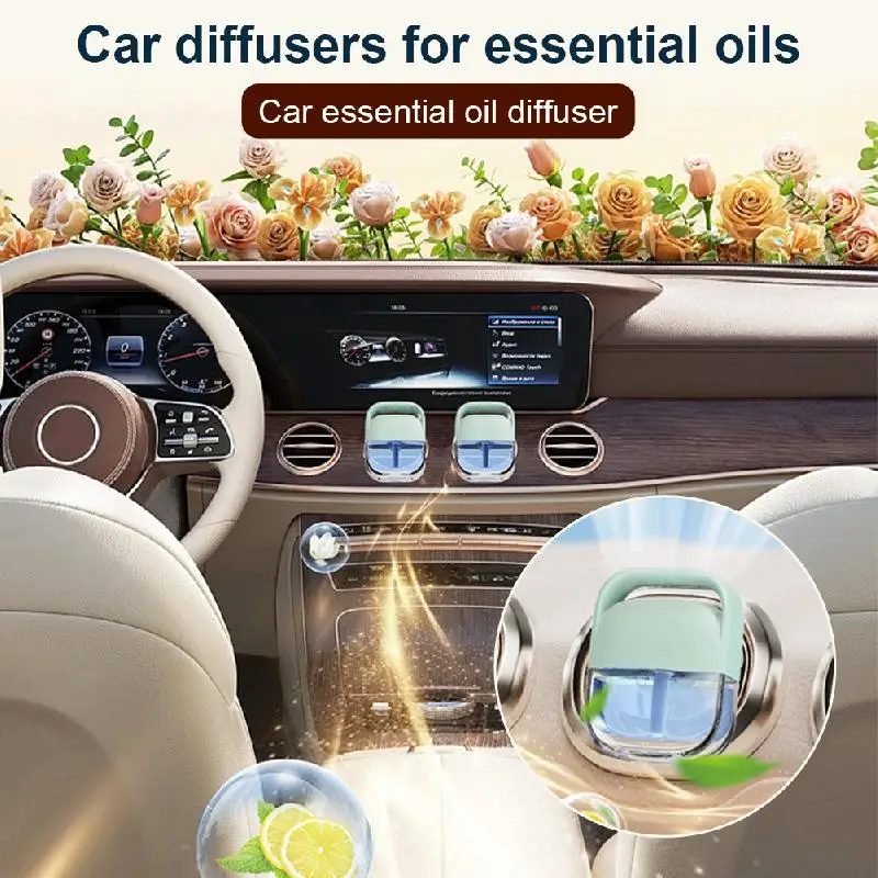 Auto Air Freshener Exhaust Clamp Essential Oil Auto Oil Disperser Disperser Perfume Essential Stick