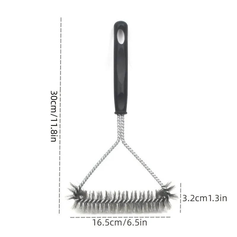 Barbecue Grill BBQ Brush Clean Tool Grill Accessories Stainless Steel Bristles Non-stick Cleaning Brushes Barbecue Accessories