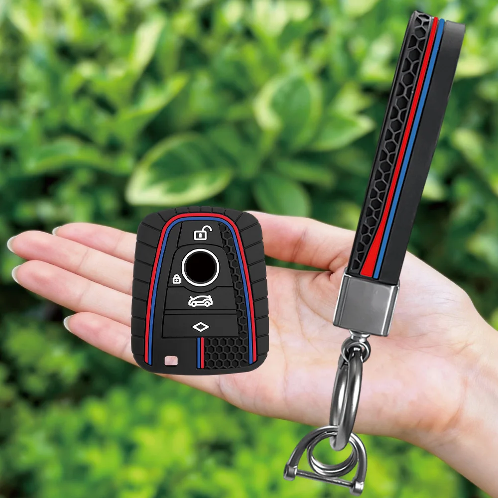 Silicone Keychain Protective Case Cover for Car Remote Control - Premium Accessory Shell Box