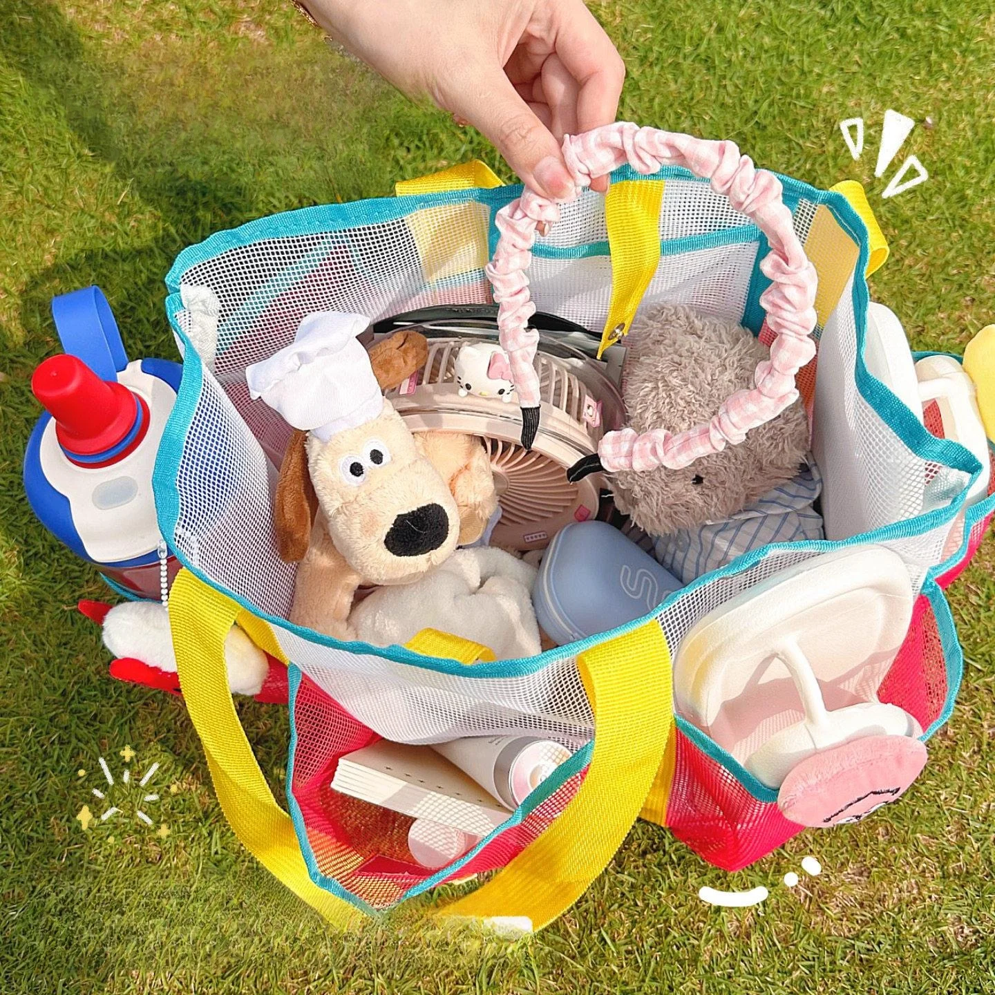 대용량 야외 스포츠 비치백 휴대용 수영 가방 여행 및 해변용 수납 정리함 신모델