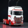 770S RC Tractor Trcuk 6x6 Metal Chassis 1/14 Remote Control Vehicle ST8 Radio Car with Sound Light Smoking 2-speed Model Toys 1