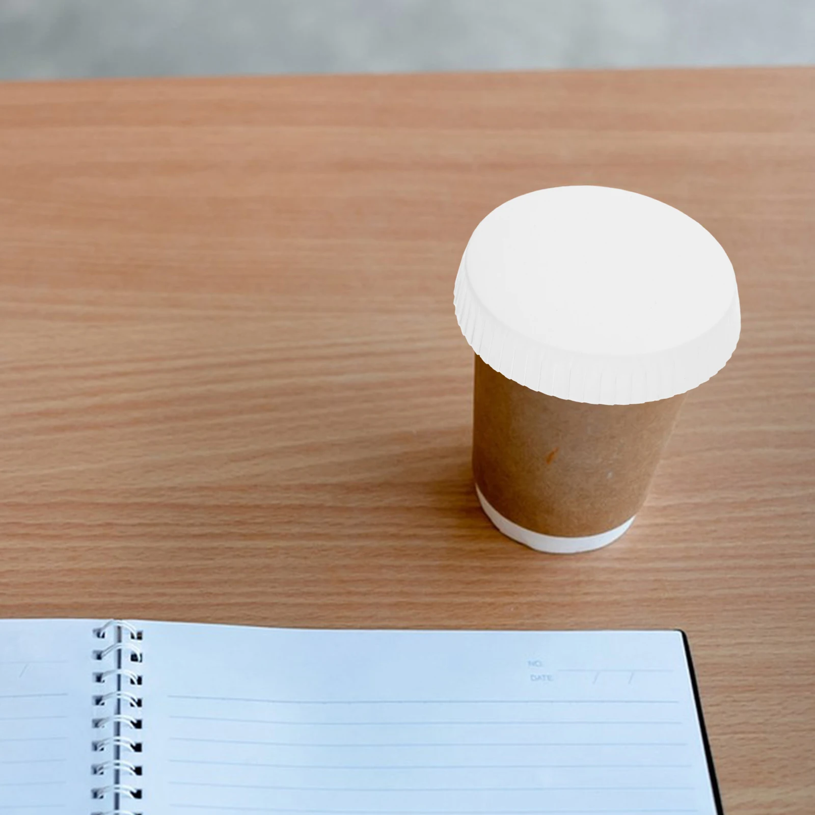 100Pcs Disposable Paper Cup Covers Hot Cup Lids Drinking Lids Beverage Caps Paper Mug Cover Coffee Lid Tops Juice Covers