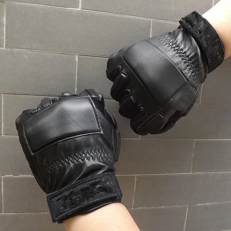 gants d'intervention en cuir – détails