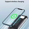 50000mAh Solar Power Bank Ultra Capacity USB 4 in1 Super Fast Charging USB TypeC LED Light Outdoor Power Bank For iPhone Samsung 6