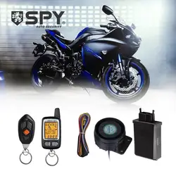 SPY 2 Way Motorcycle Alarm System Bicycle Motorbike Security Warning Alert Set Anti-theft Device With Remote Controller