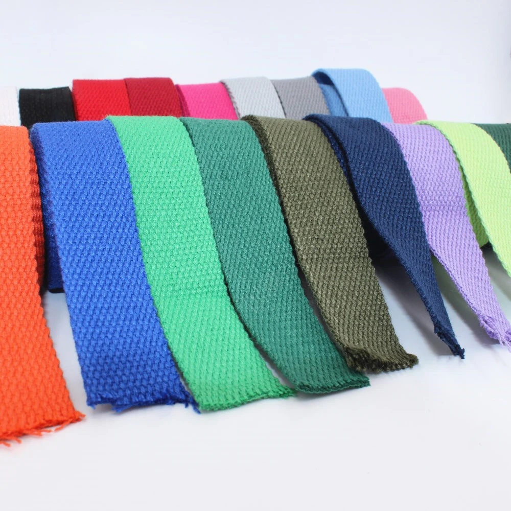 Chainho,Solid Color Backpack Strap,High Tenacity,Polyester/Cotton Canvas Webbings,DIY For Bags Garments,Shoes,5 Yards,Width 20mm