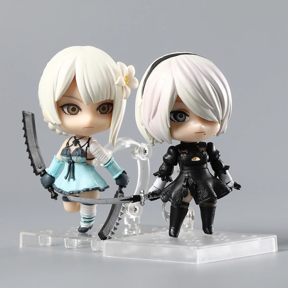 Nier Automata 1475 2B Yorha No.2 Tipo B 1705 Kaine Action Figure Display Modello Q Versione Desktop Doll Decor Gift