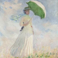 45*32cm Paper Jigsaw Puzzle 350 Pieces Woman with Parasol Monet Adult Stress Relief Children Educational Entertainment Christmas 1