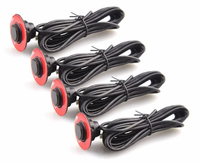 4 sensors Car Parking Sensor Kit Reverse Backup Radar Sound Alarm Indicator Probe System Alarm Safety Adjustable Speaker Buzzer 6