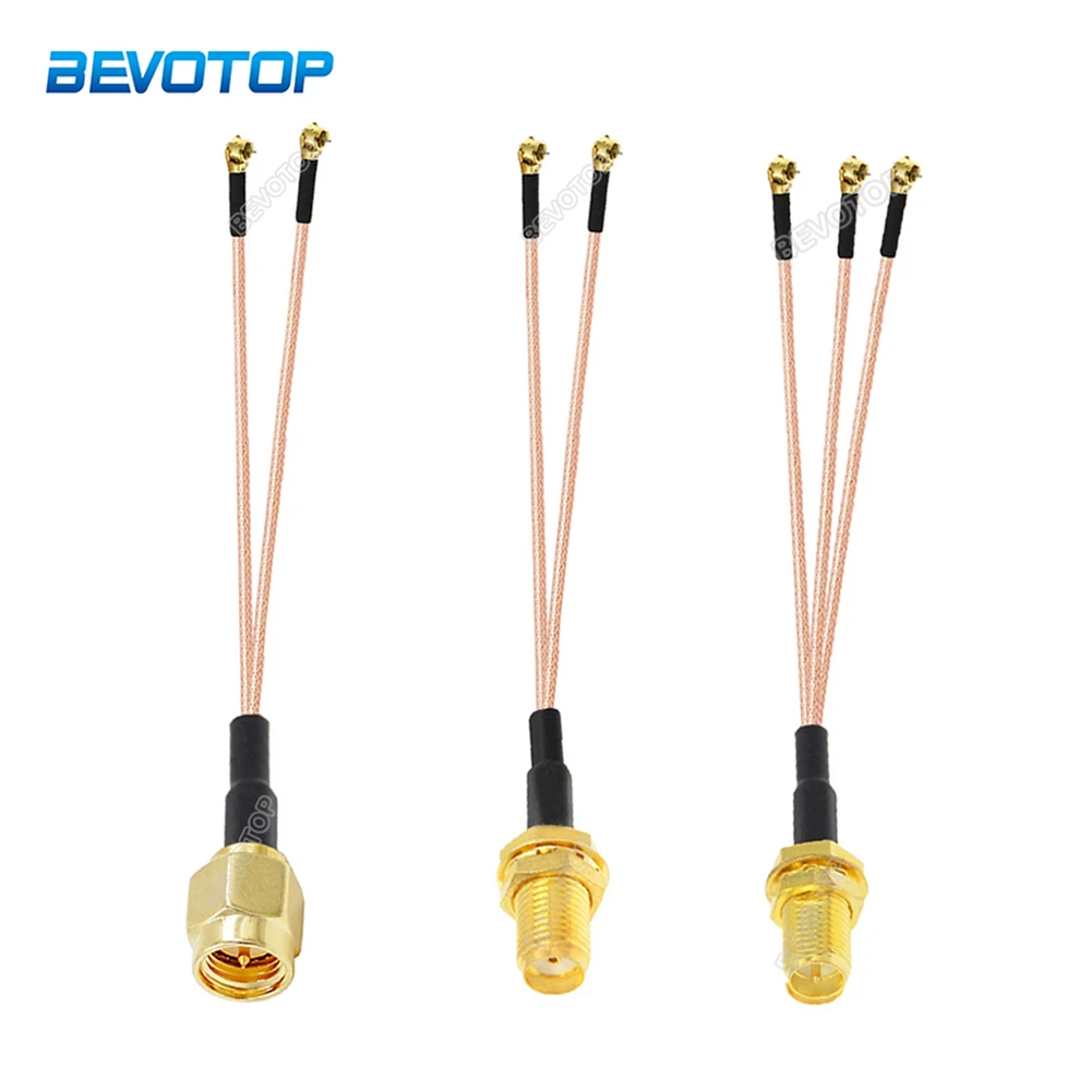 New SMA Male/Female to IPX DIY Mini MS156 Male Plug Connector 2x 3x Y ...