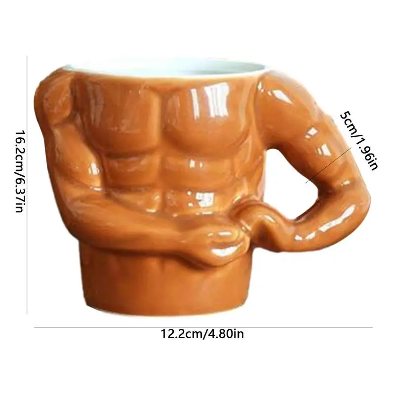 Funny Coffee Mug For Men Body Builder Ceramic Coffee Cups Innovative  Drinking Cup For Men And