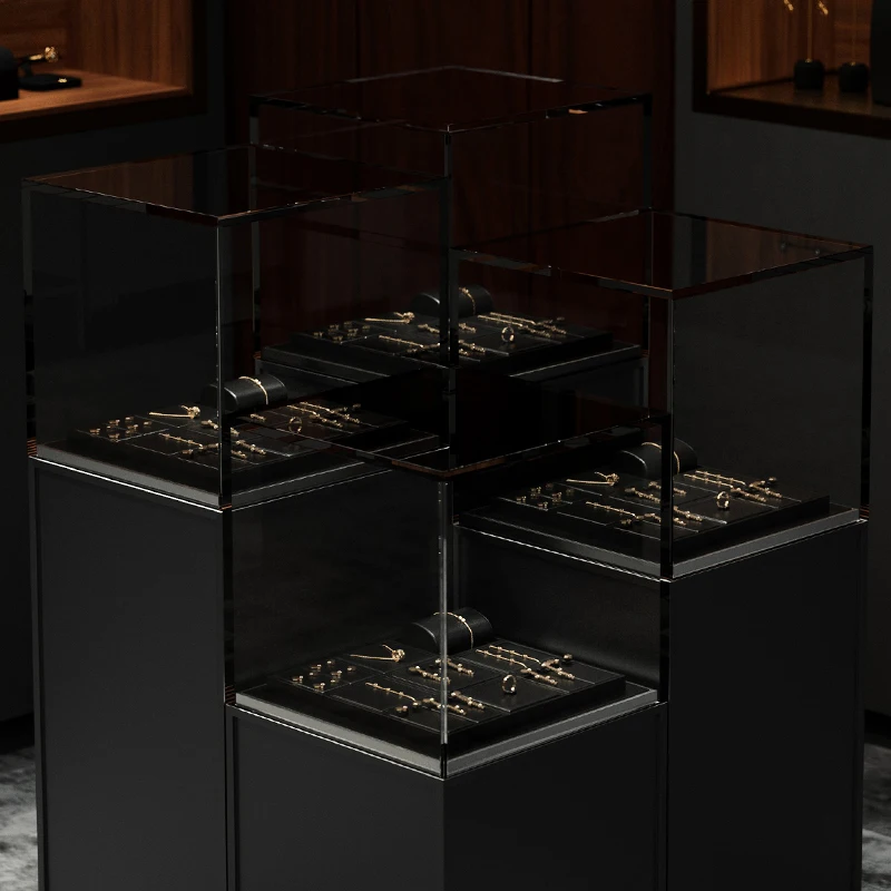 High grade PU leather jewelry display props, simple rings, necklaces, earrings, rings, hand jewelry display panel
