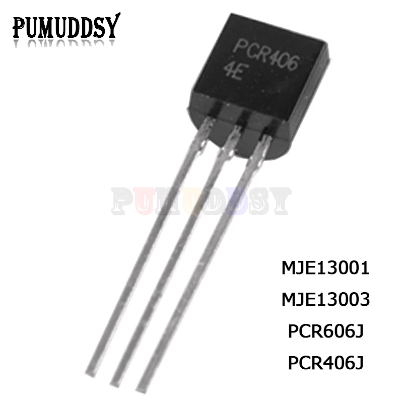 100PCS-MJE13001-MJE13003-PCR606J-PCR406J-13001-13003-TRANSISTOR-R606 ...