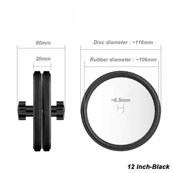 Vinyl Record Label Saver: Waterproof 12 - Inch EP/LP Protector Clamp (Black 12 inch)