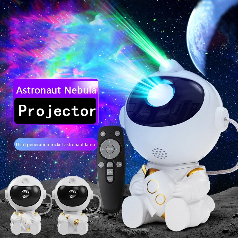 LED Astronaut Projector Night Light Nebula Sky Ceiling Galaxy Star Lights for Bedroom Home Party
