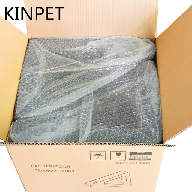 Customized Triangular Slope Cat Scratching Post Corrugated Paper Cat Toys Board Carton Scraper 'D' Wall For Cats 4