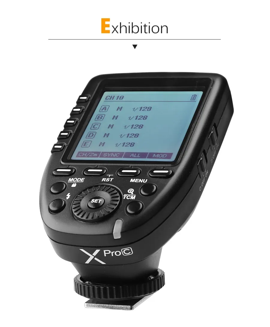 Godox XPro-C Flash Trigger Transmitter with E-TTL II 2.4G Wireless X System HSS