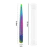 1Pcs Eyebrow Tweezer Colorful Hair Beauty Fine Hairs Puller Stainless Steel Slanted Eye Brow Beard  Clips Removal Makeup Tool 6