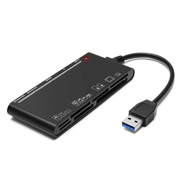 1pc 7 In 1 USB 3.0 Multi Memory Card Reader USB Docking Station Card Slot Reader  Micro SD TF CF MS XD Card Reader - AliExpress
