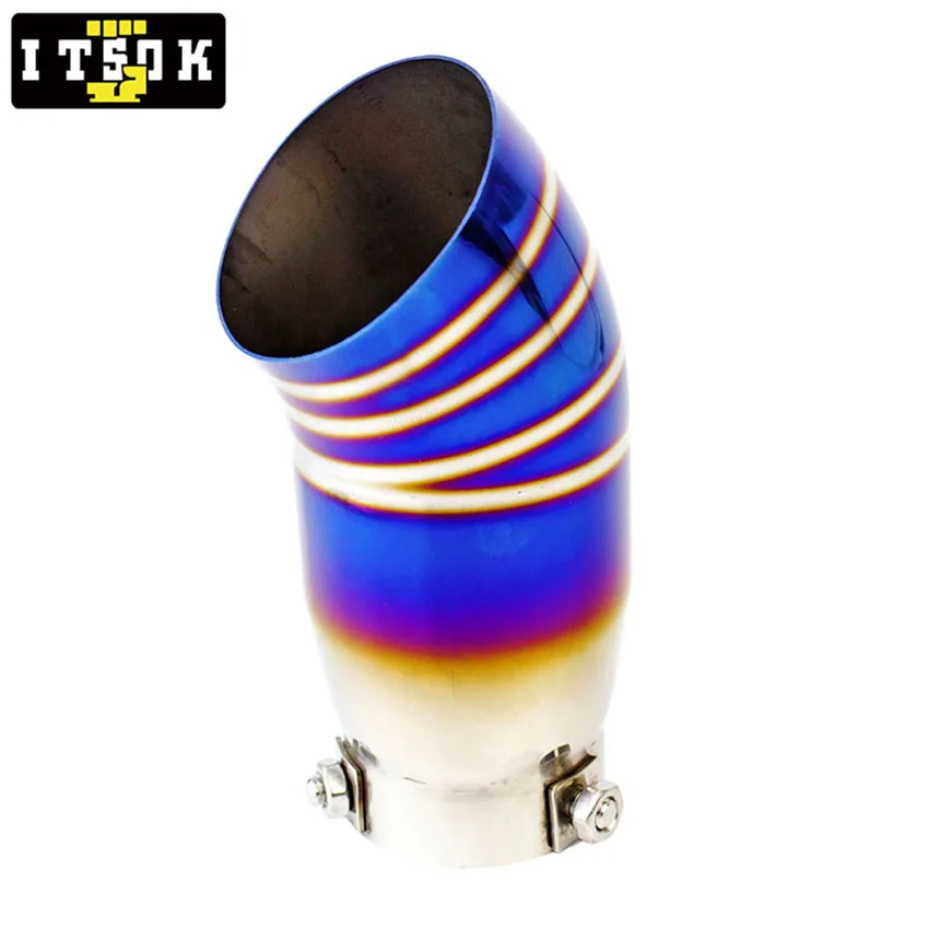 Universal Car Exhaust Muffler Head Round Stainless Steel Exhaust Tail Head Pipe Silver Car Exhaust Pipe Decoration Buy Cheaply On - View #4