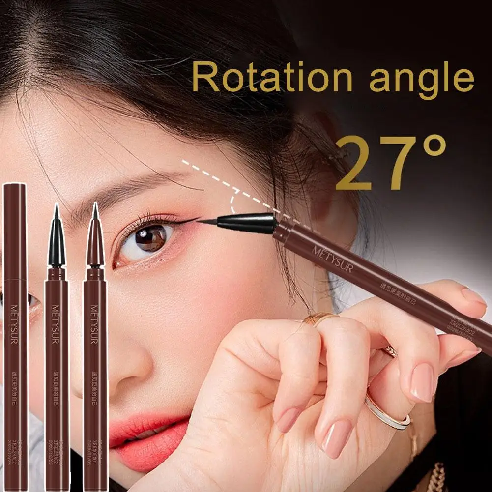 

Waterproof Liquid Rotatable Angled Eyeliner Makeup For Women Long Lasting Quick Drying Smooth Eyeliner Pencil N8C8