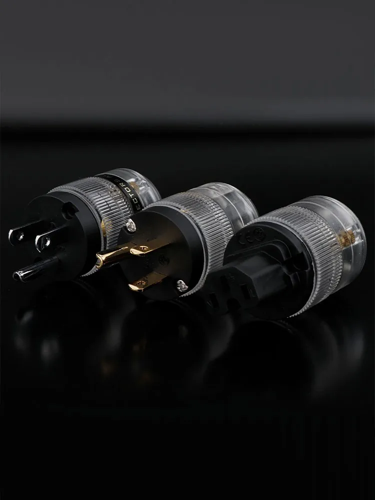 Preffair Gold/Rhodium Überzogene Audio grade UNS Power Stecker UNS AC Power stecker Weibliche Power Stecker – Detail 6